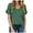 Green, variant on TIHLMK T Shirts for Women Army Green Women's Solid Short Sleeve V-Neck Casual Pockets Tee Tops T Shirt Gift for Womens Tops