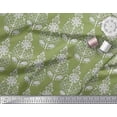 thumbnail image 2 of Soimoi Cotton Duck Fabric Leaves & Floral Block Print Sewing Fabric Yard 42 Inch Wide, 2 of 3