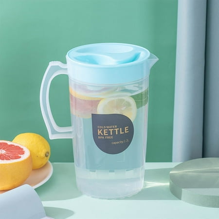 RBCKVXZ Iced Tea Maker Infusion Beverage Pitcher with Leak Proof, Juice Pitcher with Lid and Handle, Dishwasher Safe, 0.57 Gallon, BPA Free