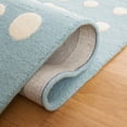 thumbnail image 5 of SAFAVIEH Kids Neutral Polka Dots Area Rug, Blue/Ivory, 5' x 5' Square, 5 of 8