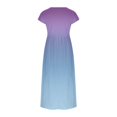 thumbnail image 5 of Robes pour Femmes Été Décontractées Amples Robe d'Été Sans Manches Plage Longue Ample Caftan Robe Maxi avec Poches, 5 of 5