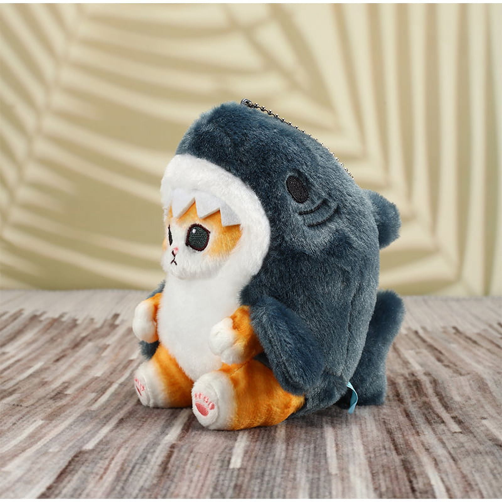 Adorable Miniso Cat Plush Shark, Shrimp, And Cat Dolls For Room