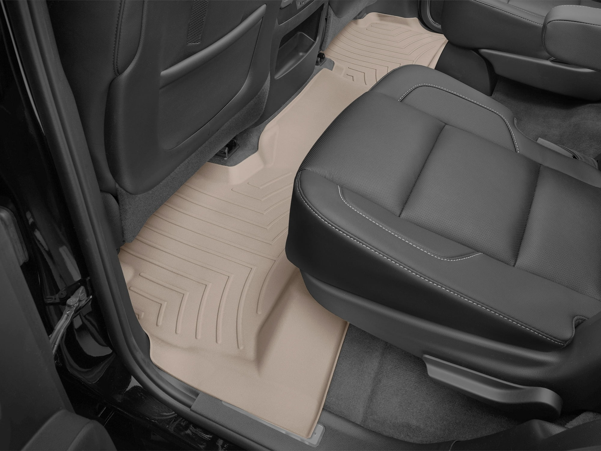 WeatherTech Custom Fit FloorLiners compatible with Tahoe, Yukon - 2nd Row, Tan