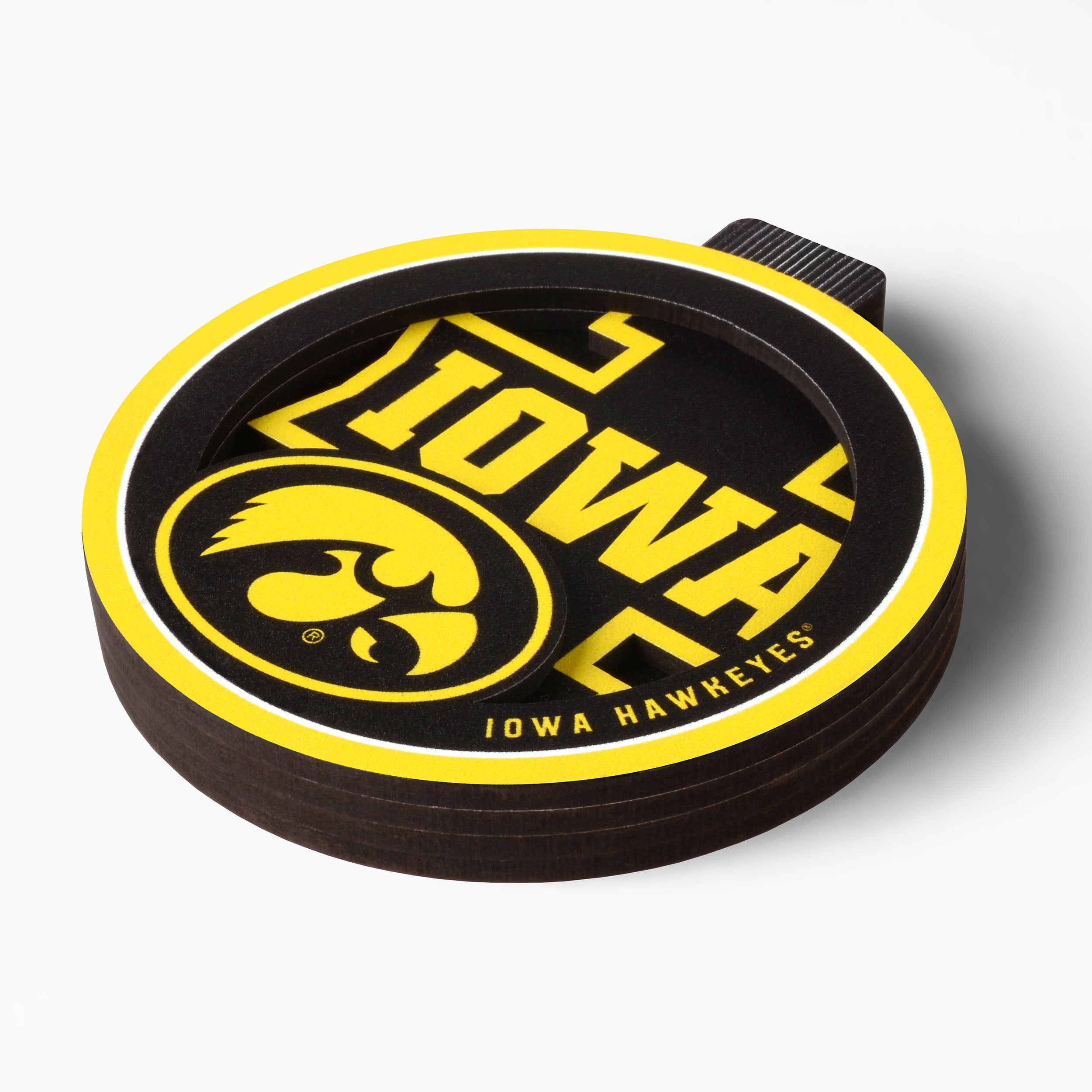 YouTheFan NCAA Iowa Hawkeyes 3D Logo Series Ornament