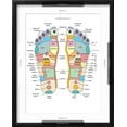 thumbnail image 5 of Art.com Reflexology Foot Map, Artwork Photographic Print by Peter Gardiner, Black Frame Wall Art, 17" x 21", 5 of 5