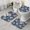 Pioneer Flower Floral-2, variant on Pioneer Flower Floral Print Pattern Bathroom Rugs Sets 3 Piece,Toilet Cover Set,Absorbent Non Slip Bathroom Mats Sets with U-Shaped Contour Rug Toilet Rug Set