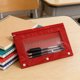 thumbnail image 5 of Three-hole Pen Case Transparent Document Folder Oxfords Cloth Storage Bag Large Airss Vent Large Capacity Stationery Bag, 5 of 7