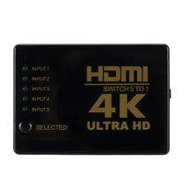 HDMI Switcher 5 in 1 Out HDMI Switch Selector Splitter with Remote Controller HDTV DVD TV BOX