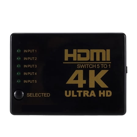 HDMI Switcher 5 in 1 Out HDMI Switch Selector Splitter with Remote Controller HDTV DVD TV BOX