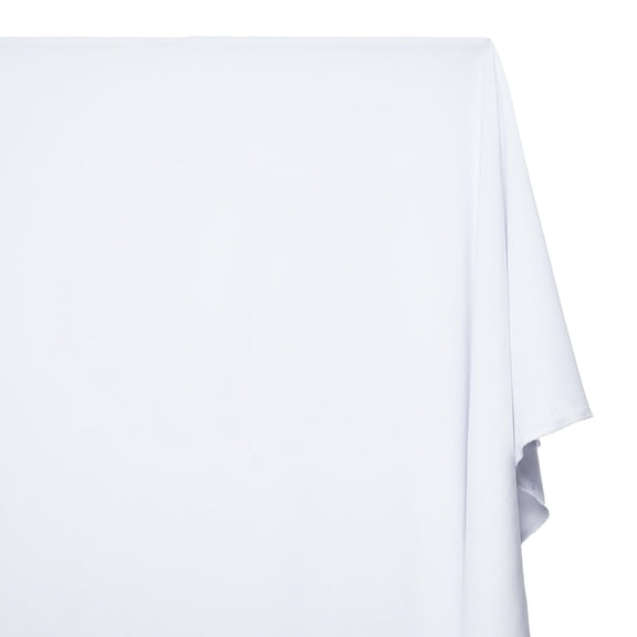 Scuba Crepe Fabric Stretch Double Knit Neoprene Polyester Spandex Techno Material By the Yard - White (1 Yard)