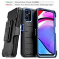 thumbnail image 1 of Rome Tech Funda con Soporte para Moto G Power 5G, Color Negro y Azul, 1 of 10