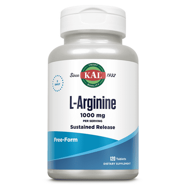 Kal L-Arginine Sustained Release | 120 ct 1000 mg