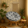 thumbnail image 2 of Replacement Papasan Cushion Cover 55 Inch - Waterproof, Tear-Resistant & Stylish - Fits Large Papasan Chair - Leaves Pattern, 2 of 7