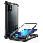 i-Blason Ares Series Case for Samsung Galaxy A71 5G Case [ Not for Galaxy A71 4G Version & A71 5G UW Version], Dual Layer Rugged Clear Bumper Case with Built-in Screen Protector (Black)