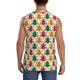 thumbnail image 4 of Fotbe Colorful Frogs Men's Camiseta sin Mangas Estampada para Hombres, Playera Casual para Gimnasio, Entrenamiento, Playa-XX-Large, 4 of 7