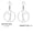 Hoops -1 steel, variant on Rhythmic Gymnastics Earrings Stainless Steel Dancer Dangle Earring Sport Jewelry