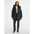 thumbnail image 3 of Time and Tru Women's and Women's Plus Hooded Anorak Jacket with Faux Fur Trim, Heavyweight, Sizes XS-2X, 3 of 6