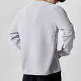 thumbnail image 4 of VJATTWR Men's Long Sleeve Muscle Fit Shirt, Slim Cut T-Shirt, Stretchy Fabric for Athletic Builds L, 4 of 5