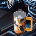 thumbnail image 5 of 30oz Halloween Tumbler with Handle – Spooky Skeleton Bat Drinkware with Lid and Straw – Creepy Theme Travel Cup – Trick or Treat Gifts, 5 of 5