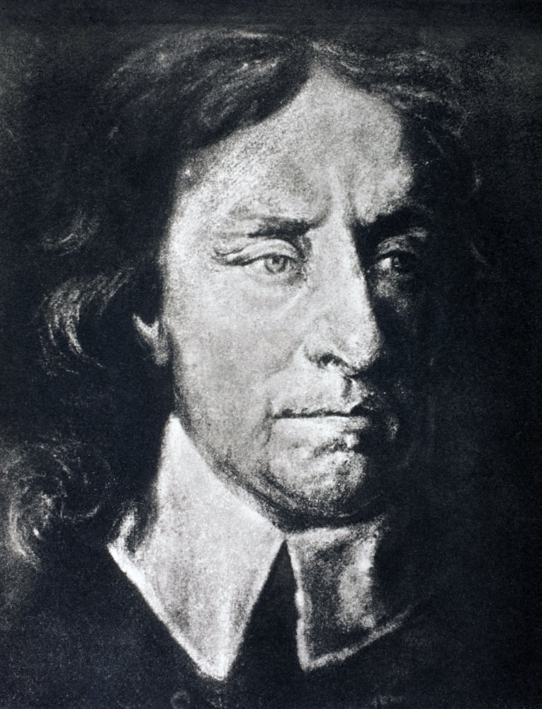 Oliver Cromwell 1599 To 1658 English Military Leader And Politician After A Crayon Drawing By Samuel Cooper From Memoirs Of The Martyr King By Allan Fea Published 1905 Canvas Art - Ken Welsh Design P