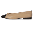 thumbnail image 2 of Jeffrey Campbell Arabesque Natural Nude Black Rounded Toe Slip On Ballet Flats (Natural Black, 10), 2 of 4