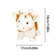 thumbnail image 3 of Vaca de peluche de pelo corto suave juguete interactivo con movimiento y sonido lindo animal de granja para los niños, 3 of 5