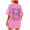 thumbnail image 2 of Hawaiian Hibiscus Tshirt Women Oversized Beach T Shirts Aesthetic Flower Graphic Tees Preppy Cute Shirts for Teen Girls, 2 of 7