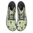 thumbnail image 4 of Wismoutput Rainbow Green Hats Printed Shoes Women's High Top Sneakers for St. Patrick's Day Non Slip Comfortable Size 6-13.5, 4 of 7