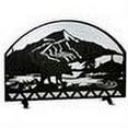 thumbnail image 2 of Meyda Tiffany 112054 48" W X 32" H Bear Creek Arched Fireplace Screen - Black, 2 of 2