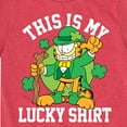 thumbnail image 3 of Garfield - This Is My Lucky Shirt - Toddler And Youth Short Sleeve Graphic T-Shirt, 3 of 5
