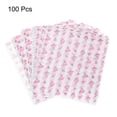 thumbnail image 3 of Uxcell 100pcs Square Rose Pattern Wax Paper Sheets 9.84" x 8.46" for Sandwich Baking Paper, Pink, 3 of 7