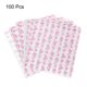 thumbnail image 3 of Uxcell 100pcs Square Rose Pattern Wax Paper Sheets 9.84" x 8.46" para papel de hornear sándwich, rosa, 3 of 7