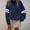 Navy, variant on Womens Varsity Striped Oversized Sweatshirt Crewneck Long Sleeve Casual Fashion Pullover Top Spring Fall Outfits Khaki XXXXL