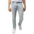thumbnail image 4 of CULTURA AZURE Mens Slim Fit Denim Jeans, Light Blue, 38X32, 4 of 5