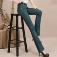 thumbnail image 5 of White Mid Waist Skinny Flare Jeans Women Casual Candy Color Office Denim Pants Korean Classic Stretch Kot Pantolon Slim Vaqueros, 5 of 7