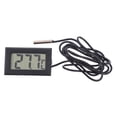 thumbnail image 4 of Milisten 1Pcs Black Rectangular Water Temperature Thermometer with Thermistor Sensor, 4 of 6