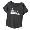thumbnail image 3 of Camiseta para mujer de ajuste regular, ropa elegante, trajes casuales, camiseta básica para XL, 3 of 8