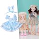 thumbnail image 3 of Ropa de muñeca, trajes de , colecciones de trajes encantadores para recién nacidas de 30cm/, cumpleañ Azul Yotijar Trajes de muñecas BJD, 3 of 8