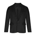 thumbnail image 3 of Chiccall Men's One Button Blazers Buisiness Casual Cardigan Suit Jacket Fall Classic Long Sleeve Coat, 3 of 5