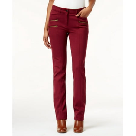 Style & Co Women's Zip-Detail Straight-Leg Pants Size 8 - Walmart.com