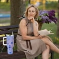 thumbnail image 5 of Mermaid Tumbler 40 oz Tumbler with Handle and Straw Lid Leak Proof - Mermaid Cup for Christmas Birthday Gifts for Women Girls - Stainless Steel Cup, 5 of 6
