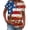 Red(American Flag Floral Print), variant on Iaqnaocc American Flag Tops for Women 4th Of July Short Sleeve Button Henley V Neck Independence Day American Flag Floral Print Tees Vintage Summer July 4th Celebration T Shirts for Women Yellow S