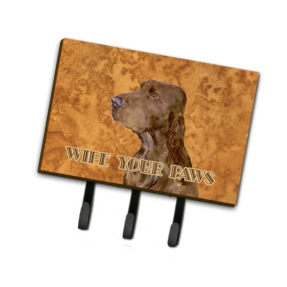 Carolines Treasures SS4879TH68 Field Spaniel Wipe your Paws Leash or Key Holder Triple Hook multicolor