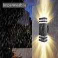 thumbnail image 3 of Lampe Murale Extérieure Moderne à LED, Lampe Murale Extérieure Carrée, Aluminium Étanche, 3000K, 11W, 3 of 5