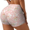 thumbnail image 2 of Xecao Easter Bunny Print Workout Shorts for Women Soft Smooth Gym Yoga Scrunch Active Tennis Workout Running Shorts, 2 of 9