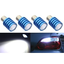 ICBEAMER 4 pcs BAY15d 1154 1157 1158 1493 2057 2357 7528 LED Replace Brake Tail Turn Signal light Bulbs [Color: White]