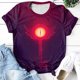 thumbnail image 1 of Hazbin Hotel Moda Casual Mujer Impreso de manga corta Cuello redondo Pullover Tops Morado/L, 1 of 6