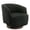 Performance Fabric in Black, variant on MINCETA Accent Chair,Modern Swivel Chairs for Living Room and Bedroom Reading with Wood Base,Performance Fabric in Gray