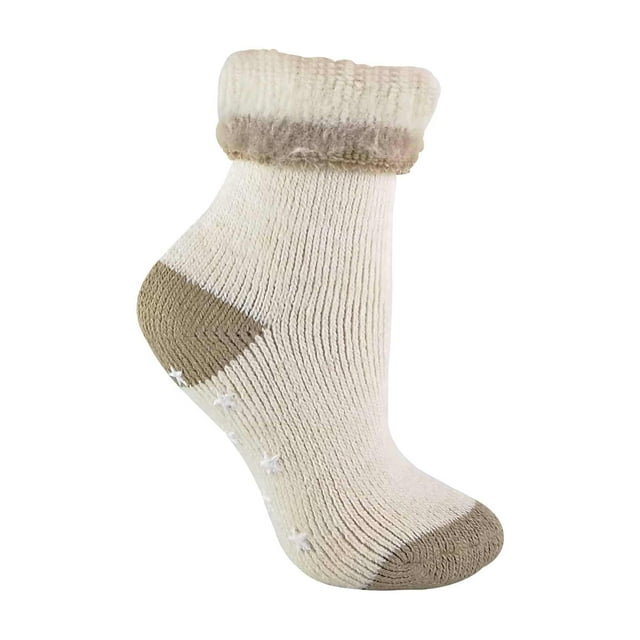 Sock Snob - Ladies Alpaca Wool Blend Thermal Slipper Bed Socks with Grippers