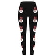 thumbnail image 4 of Ninixx Womens Christmas Funny Printed Leggings High Waisted Stretch Full Length Yoga Pants Holiday Casual Workout Pants, 4 of 8